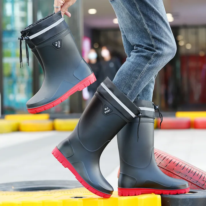 Waterproof%20mouth%20men's%20high%20boots%20night%20reflective%20men's%20rain%20boots%20rainy%20day%20fishing%20patrol%20thickened%20non-slip%20men's%20water%20shoes%20rubber%20shoes%20-%20Image%202