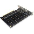 JAERBEE 2X PH44 NVME 4-Disk Array Card PCIE Signal Split Array Card. 