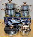 Kaisa Villa 12 Pcs Stainless Steel Cookware Set with Lid INDUCTION KV-6618. 