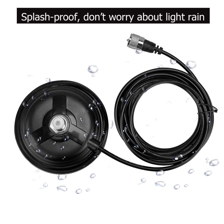 Retevis%20CA35%20Magnetic%20Antenna%20Mount%20Base,%204m%20Coaxial%20Cable%20UHF%20Male%20Connector,%20Magnetic%20Base%20with%20PL-259/UHF%20Female%20Connector,%20110mm%20Diameter%20for%20Car%20Bus%20CB%20Radio%20Car%20Mobile%20Transceiver%20(1%20Pack)%20-%20Image%203