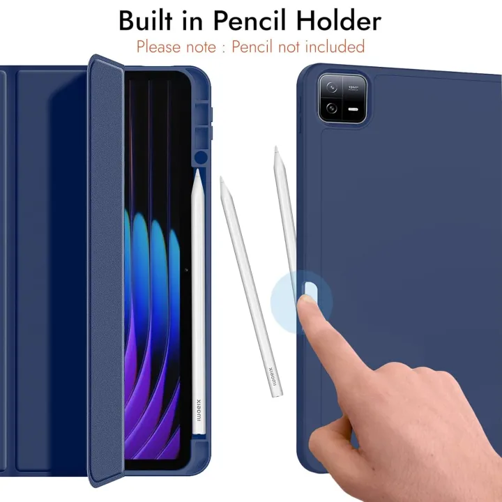 ProElite%20Cover%20for%20Xiaomi%20Mi%20Pad%207/7%20Pro%2011.2%20inch%20Cover,%20Soft%20Flexible%20Flip%20Case%20Cover%20with%20Pen%20Holder%20for%20Xiaomi%20Pad%207/7%20Pro%2011.2%20inch,%20Support%20Auto%20Sleep%20Wake,%20%5BRecoil%20Series%5D%20-%20Black%20/%20Navy%20Blue%20-%20Image%209