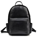 New men's leather backpack, casual student school bag, top layer cowhide computer bag, travel Korean style fashion bag. 