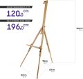 Mont Marte MEA0001C Tripod Easel H.D. Beech.