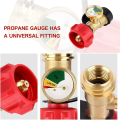 Propane Gauge Gas Pressure Meter Level Indicator Leak Detector Gas Pressure Meter Universal for Gas Grill, Lantern, Heater. 