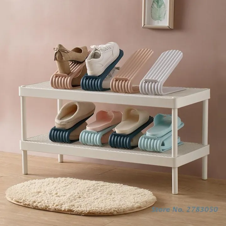 1pcs%20Durable%20Adjustable%20Shoe%20Organizer%20Footwear%20Support%20Slot%20Space%20Saving%20Cabinet%20Closet%20Stand%20Shoes%20Storage%20Rack%20Shoebox%20-%20Image%203