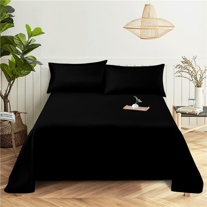 Solid%20Color%20Bedding%20Sheet%20Home%20Digital%20Printing%20Polyester%20Bed%20Flat%20Sheet%20With%20Pillowcase%20Print%20Bed%20Sheet%20-%20Image%204