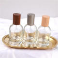 30ml-100ml Glass perfume bottle Portable Glass material Wood Cap Spray bottle Fine Mist Sub-bottle for Daily use Travel Cosmetic storage. 