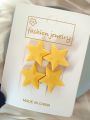 Star Hairpin /Side/Duckbill Yellow/Blue Clip For sweet Girl/Women. 
