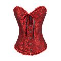 Women Lace Up Corset Boned Waist Zip Floral Women Tops Brocade Overbust Corset Female Slimming Clothing Shapewear Corset. 