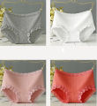Trendsetter -Upscale Living -3 PCS Breathable women's underwear day solid color spot young girl panties- Inventive Choice. 