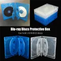 CD Storage Box 10-Piece Pack CD Case Plastic Double-Sided CD Storage Car CD Case Thickened DVD Case, Easy Install Blue. 