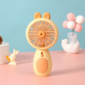 USB Rechargeable Mini Fan Cartoon Flower Handheld Air Cooler Portable Fan For Home Outdoor With lanyard Neck Fan Dropshipping. 
