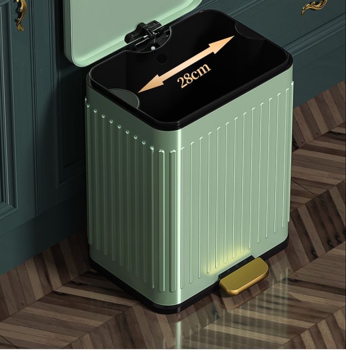 Stainless%20Steel%20Pedal%20Trash%20Can%20Garbage%20Bin%20for%20Kitchen%20and%20Bathroom%20Living%20Room%20Silent%20Trash%20Bin%20Home%20Waterproof%20Waste%20Bin%20-%20Image%204