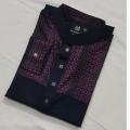Pure Purple and Dark Bule Color Premium Chest Counts Punjabi for men.