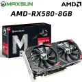 MAXSUN AMD RX 580 8GB 2048SP 8Pin Placa De Video Gaming Graphics Card GDDR5 256Bit Radeon GPU desktop computer components.