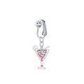 【In-Stock】 Clip On Umbilical Earring Clip Cartilage Clip Faux Piercing Belly Button Rings Body Jewelry Navel Clip on Belly Rings. 