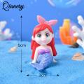 Pvc Cute Mermaid Ornament Micro Landscape Creative Aquarium Fish Tank Desk Decoration Accessories Fairy Tale Theme Layout Prop. 