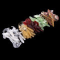 Simulation Worms Fishing Lures Bionic Single Tail Soft Baits Fishy Smell with Plastic Fishing Tackle Box 50Pcs. 