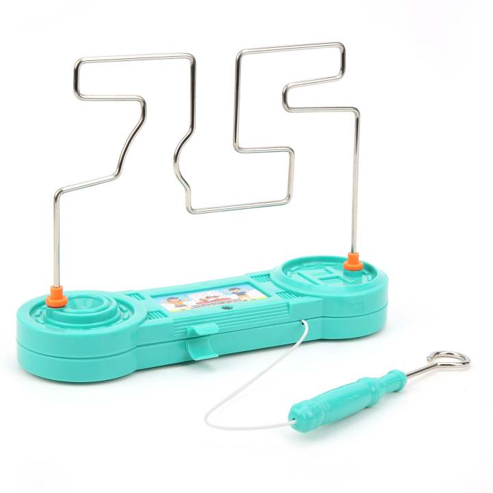 Green - L001 Don't Buzz the Wire Electric Labyrinth Maze Toy