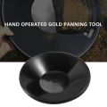 Black Plastic Pan for Sand Gold Mining Manual Wash Panning Equipment.