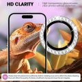 For Apple iPhone 17 Pro Max Apple iPhone 17 Pro  Camera Lens Protector Bling, Individual Diamond Metal Ring with 9H Hardness, Scratch-Proof Camera Screen Protector Case Friendly - Silver. 