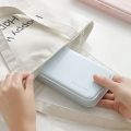 Square Multifunctional Solid Color Multi-grid Stationery Pencil Case Student Large-Capacity Pencil Storage Box.
