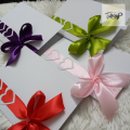 Ribbon design card/ handmade cards/ gift card.