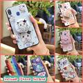 Durable Cartoon Phone Case For Samsung Galaxy M20/SM-M205FD Back Cover Glitter Protective Simplicity TPU cute Waterproof.