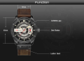 CURREN 8301 Men’s PU Leather Quartz Waterproof Watch For Men's Time Lovr s. 