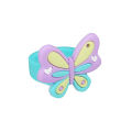 LFjAFvc Environmental Butterfly Ring Girl boy chindren PVC Silicone Ring Handmade Children's Cartoon Ring. 