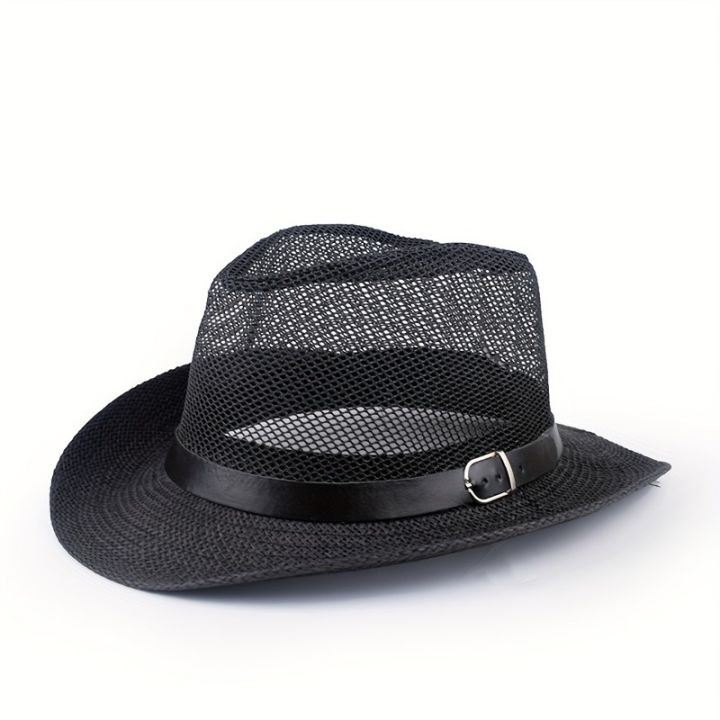 Hats%20for%20Men%20Middle-aged%20and%20Elderly%20Summer%20Linen%20Sun%20Hat%20Small%20Top%20Hat%20Sun%20Block%20Hat%20Outdoor%20Straw%20Hat%20-%20Image%207