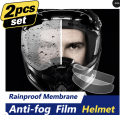 Helmet Anti-Fog Film - Rainproof Visor Protection-2pcs set. 