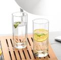 Everyday Use good quality strong crystal clear unique design Heavy 350 Ml Drinking Water  8 Angle glass set 6 piece. 
