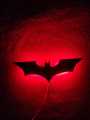 batman logo wall light rgb system - Black. 
