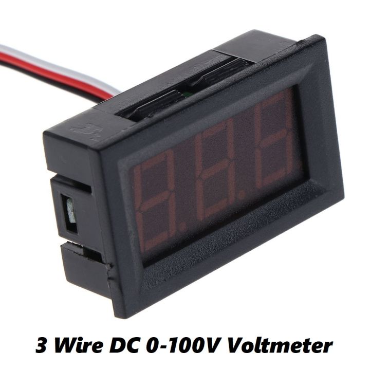DC%200-100V%200.56%E2%80%B3%20Inch%20Digital%20Display%20Voltmeter%20Panel%20Mount%20Home%20Use%20Voltage%20Display%203%20Wire%20Digital%20AC%20Voltmeter%20Voltage%20Meter%20RED%20Display%20100V%20Digital%20Voltage%20Meter%20Tester%20Measuring%20&%20Levelling%20-%20Image%205