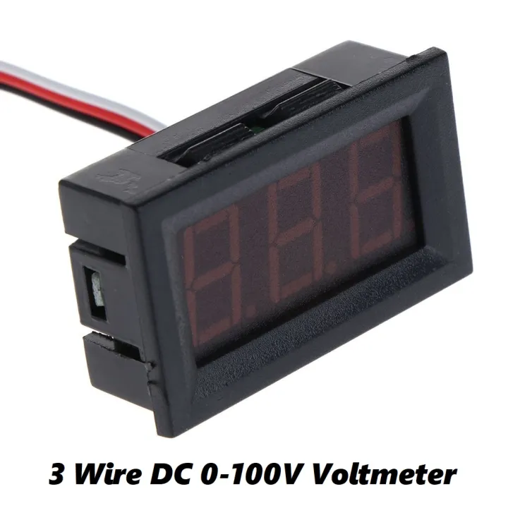 DC%200-100V%200.56%E2%80%B3%20Inch%20Digital%20Display%20Voltmeter%20Panel%20Mount%20Home%20Use%20Voltage%20Display%203%20Wire%20Digital%20AC%20Voltmeter%20Voltage%20Meter%20RED%20Display%20100V%20Digital%20Voltage%20Meter%20Tester%20Measuring%20&%20Levelling%20-%20Image%202