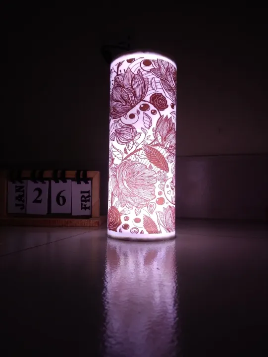 Handmade Lamp Shade Soft light and glosy finish Transpoart paper wity PVC Bright LED
