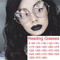 Oversized Round Metal Anti Blue Light Woman Reading Glasses Men Clear Lens Vintage Eyeglasses Presbyopia Large Computer Goggles. 