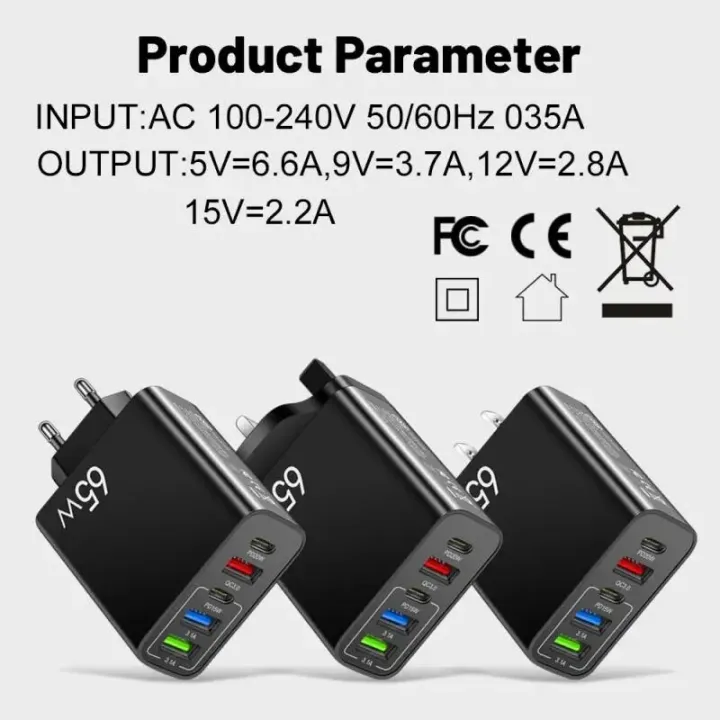 65W%20USB-C%20Wall%20Charger%20PD15W%205V/3.1A%205%20Port%20Cube%20Power%20Plug%20Adapter%20Multi-port%20Mobile%20Phone%20Chargers%20For%20Samsung%20iPhone%2014%20-%20Image%205