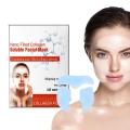 10pcs Natural Soluble Moisturizing facial mask Soluble Masque Gentle Plant Extracts Hydrolyzed collagen mask for Women Girls. 