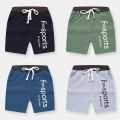 Boys Shorts 12M-7Y Children's Summer Five-point Pants Kids Alphabet Sweatpants.