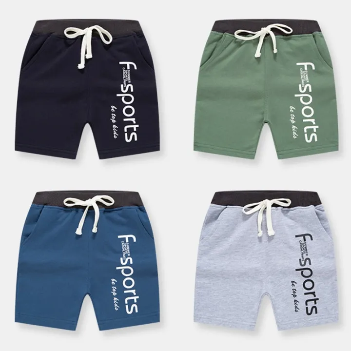 Boys%20Shorts%2012M-7Y%20Children's%20Summer%20Five-point%20Pants%20Kids%20Alphabet%20Sweatpants%20-%20Image%203