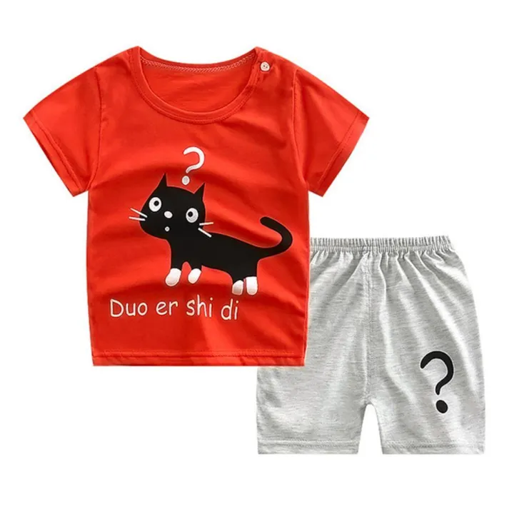 (New)%202%20pcs/set%20unisex%20baby%20short%20sleeved%20tops%20shorts%20children%20home%20wear%20-%20Image%206