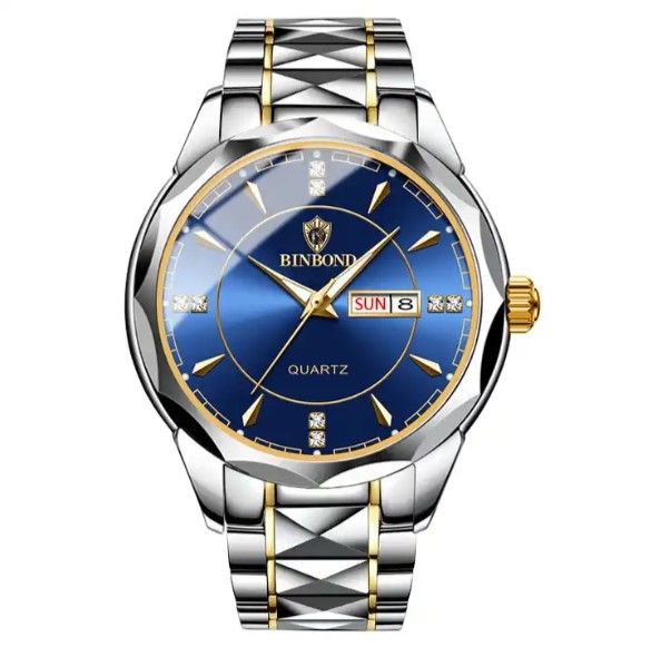 BINBOND%20%20B5552%20%20Silver%20&%20Golden%20Stainless%20Steel%20%20Fashion%20Day%20Date%20Analog%20%20Wrist%20Watch%20For%20Men%20-%20RoyalBlue%20Silver%20&%20Golden%20-%20Image%202