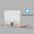 1 Piece Meter Transmitter VU Meter With Backlight PMMA Cover SWR Black Forward 300W Reflected 60W.