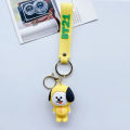 Cute BT21 Cartoon Fashion Keychains Bag Charm Strap TinyTAN Accessories Pendant Jewelry Birthday Gift.