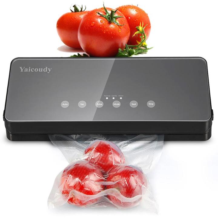 White Dolphin Food Vacuum Sealer With 10pcs Food Storage Bags And Hose Home Electric Vacuum Sealer Packing Machine 220V 110V