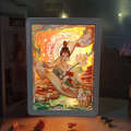 Light Shadow Paper Carving Graduation Season Cultural and Creative Gifts Atmosphere Decoration 3D Night Lantern.