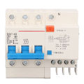 Overload Circuit Breaker, Circuit Breaker Fault Tripping Indication 3P 63A 220V for Power Distribution Protection. 