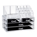 High Quality Multi-layer Transparent Acrylic Storage Box Desktop Drawer Display Jewelry Cosmetic Organizer.